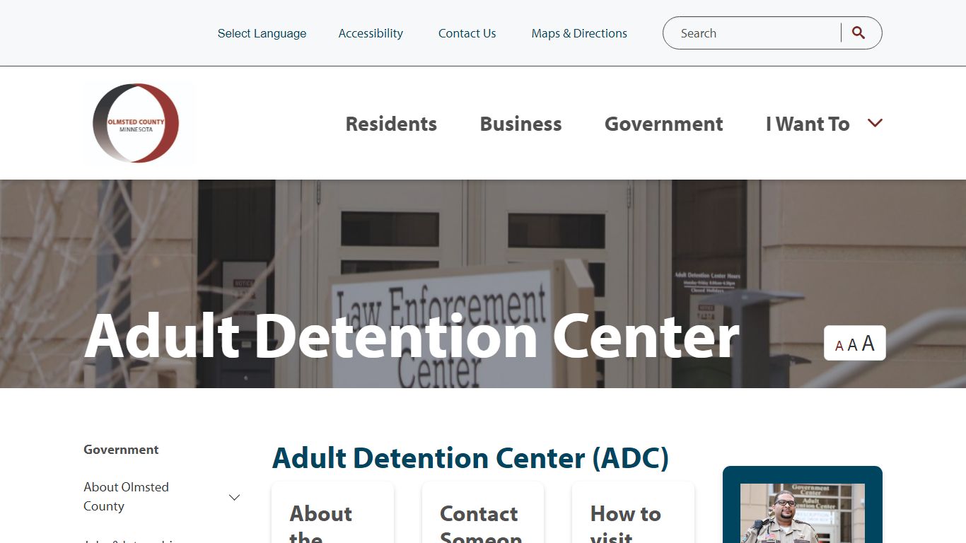 Adult Detention Center (ADC) | Olmsted County, MN